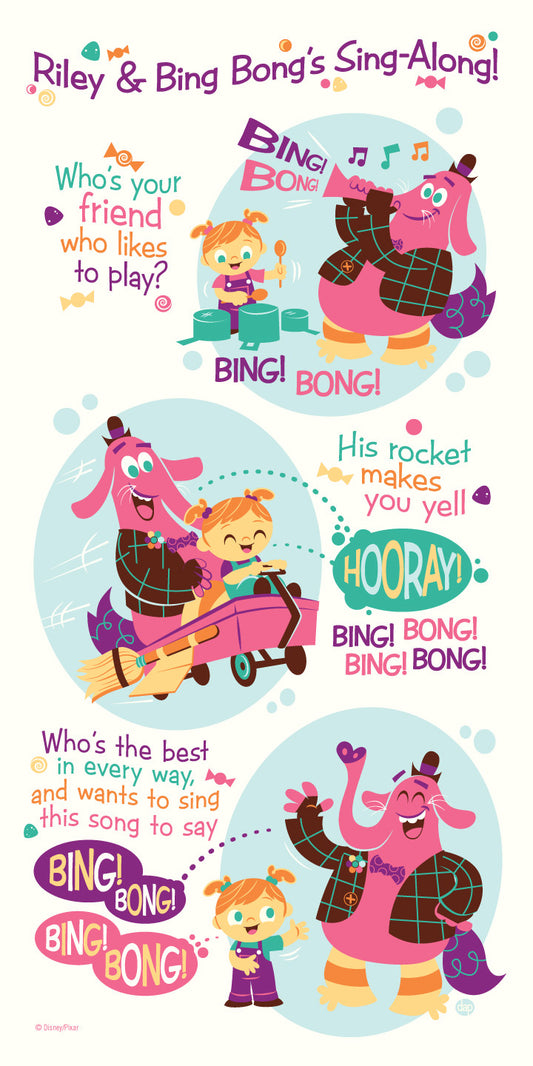 Cyclops Print Works Print #33: Riley & Bing Bong's Sing-Along! by Dave Perillo