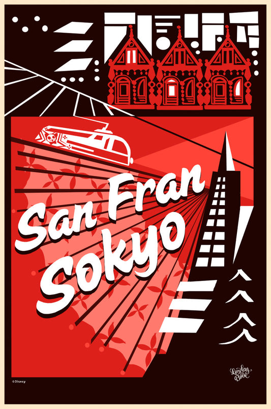 Cyclops Print Works Print #14: San Fransokyo (Big  Hero 6) by Lorelay Bové