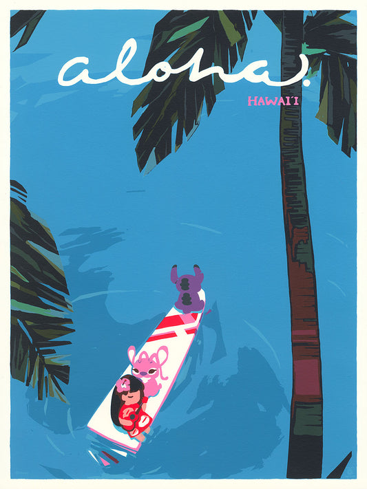 Cyclops Print Works #92 – Lilo and Stitch 'Hawaii' – by Xinwei Huang