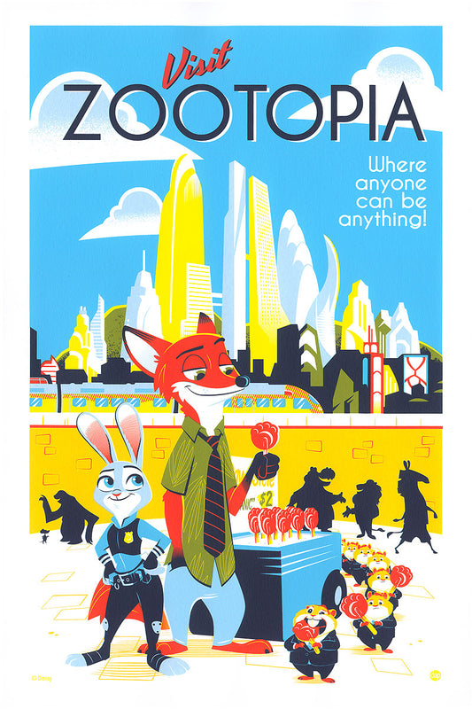 Cyclops Print Works #96 – Zootopia – by Dave Perillo