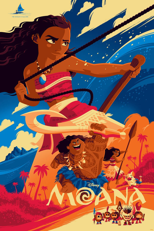 Cyclops Print Works Print #49V: Moana Variant Dawn Edition by Tom Whalen