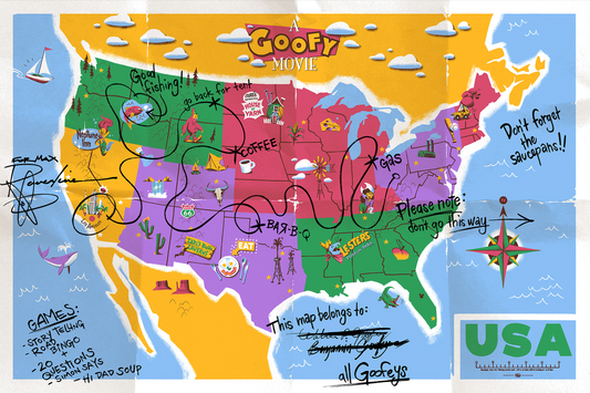 "Goofy Map" [Variant Edition] by Claire Hummel