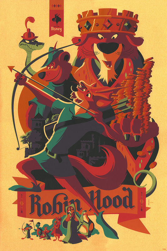 Robin Hood (Gold Paper Variant) by Tom Whalen
