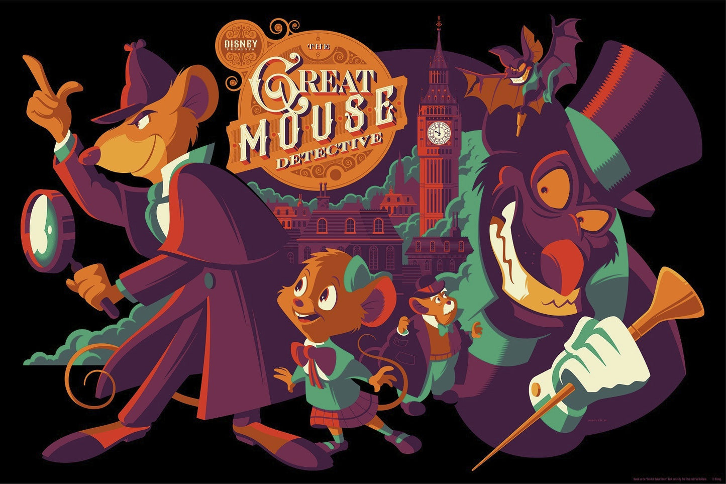 Cyclops Print Works Print #50V: The Great Mouse Detective Variant Edition by Tom Whalen