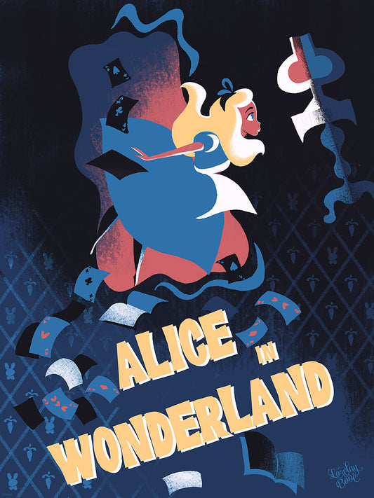 Cyclops Print Works Print #22: Alice in Wonderland by Lorelay Bové