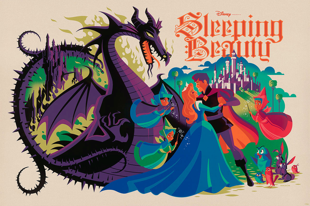 Sleeping Beauty [Variant] by Tom Whalen