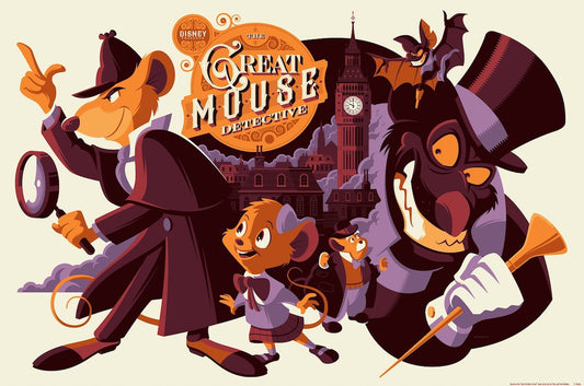 Cyclops Print Works Print #50: The Great Mouse Detective by Tom Whalen