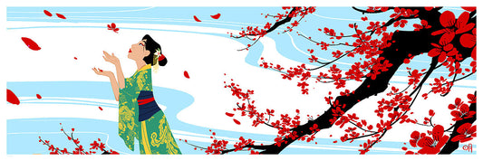 Cyclops Print Works Print #23: Cherry Blossoms (Mulan) by Mingjue Helen Chen