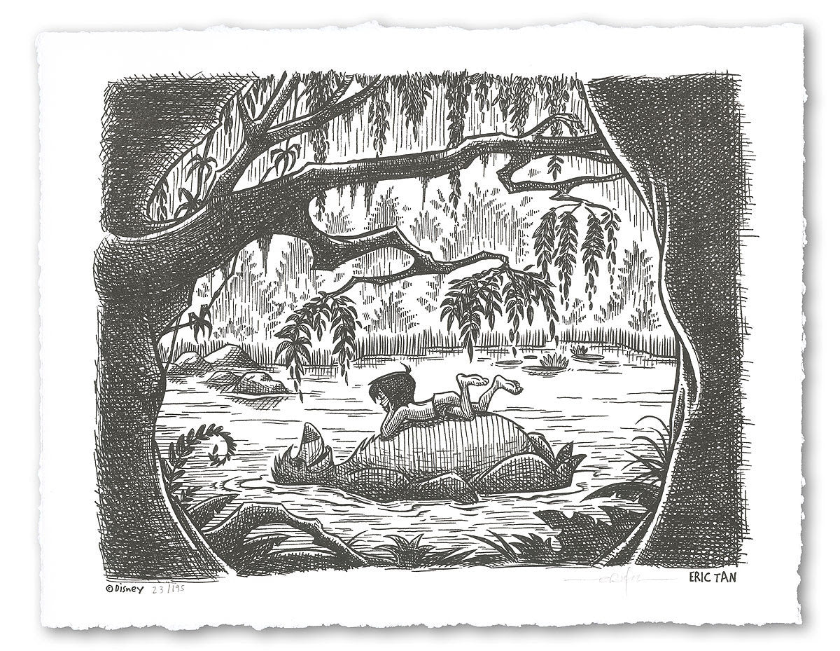Cyclops Print Works Print #L01: Lazy River Day (The Jungle Book) by Eric Tan